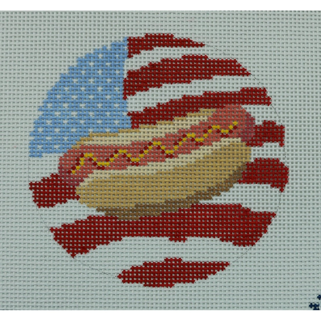 American Flag Hot Dog