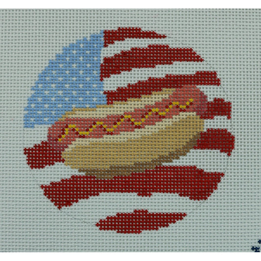 American Flag Hot Dog