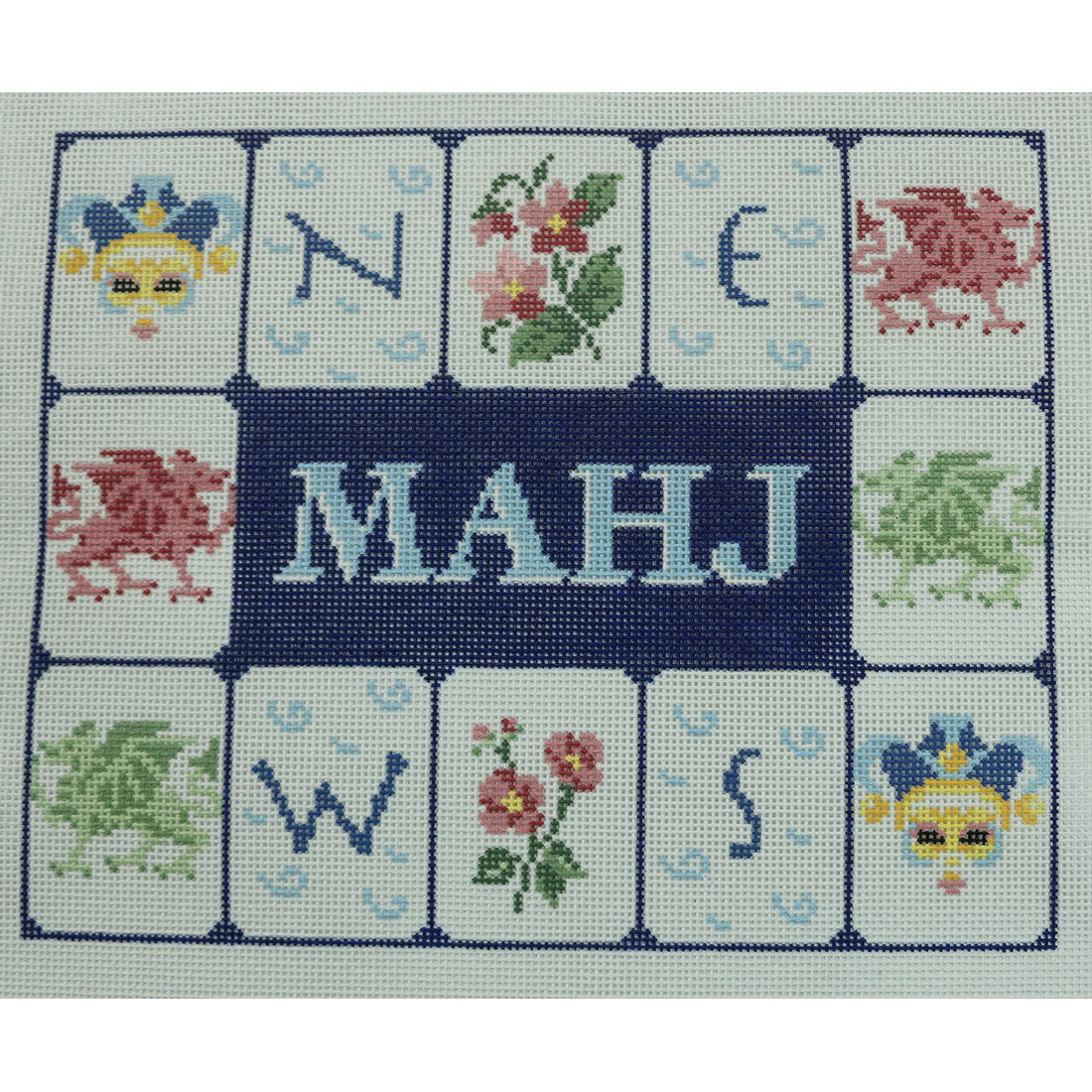 Mahj Tile, Blue