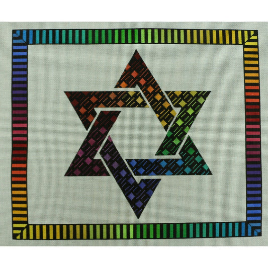 Rainbow Star of Davis Tallis Bag