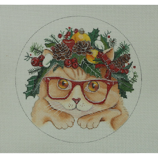 Kitty with Red Glasses