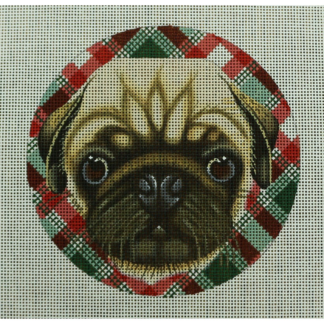 Pug Christmas Ornament