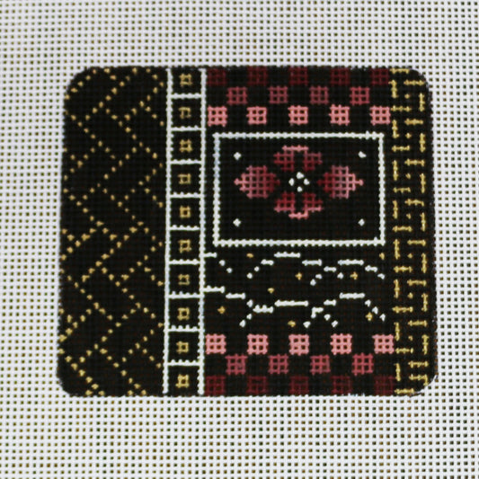 Red Flower/Geometric