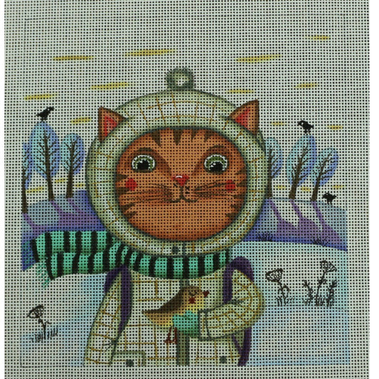 Kitty with Birdy Gift