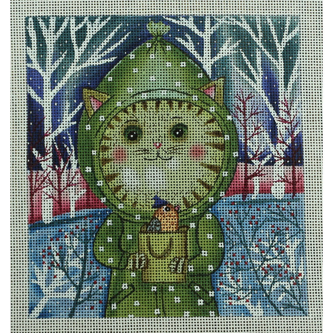 Kitty with Birdy Gift