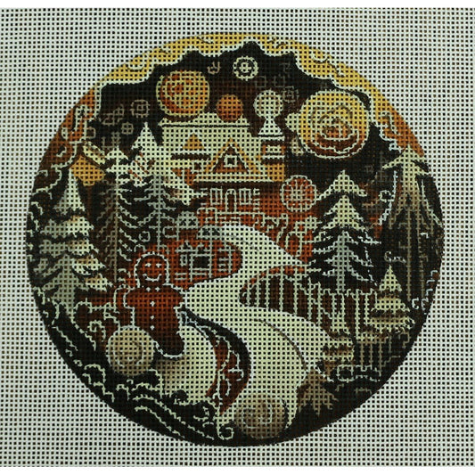 Gingerbread Village in Brown