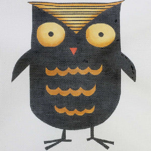 Scalloped Black Owl