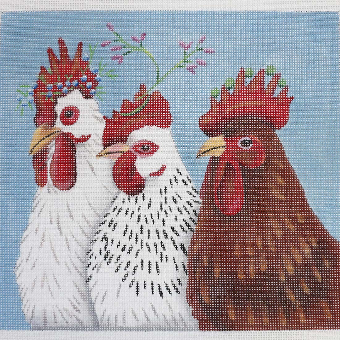 Three Roosters