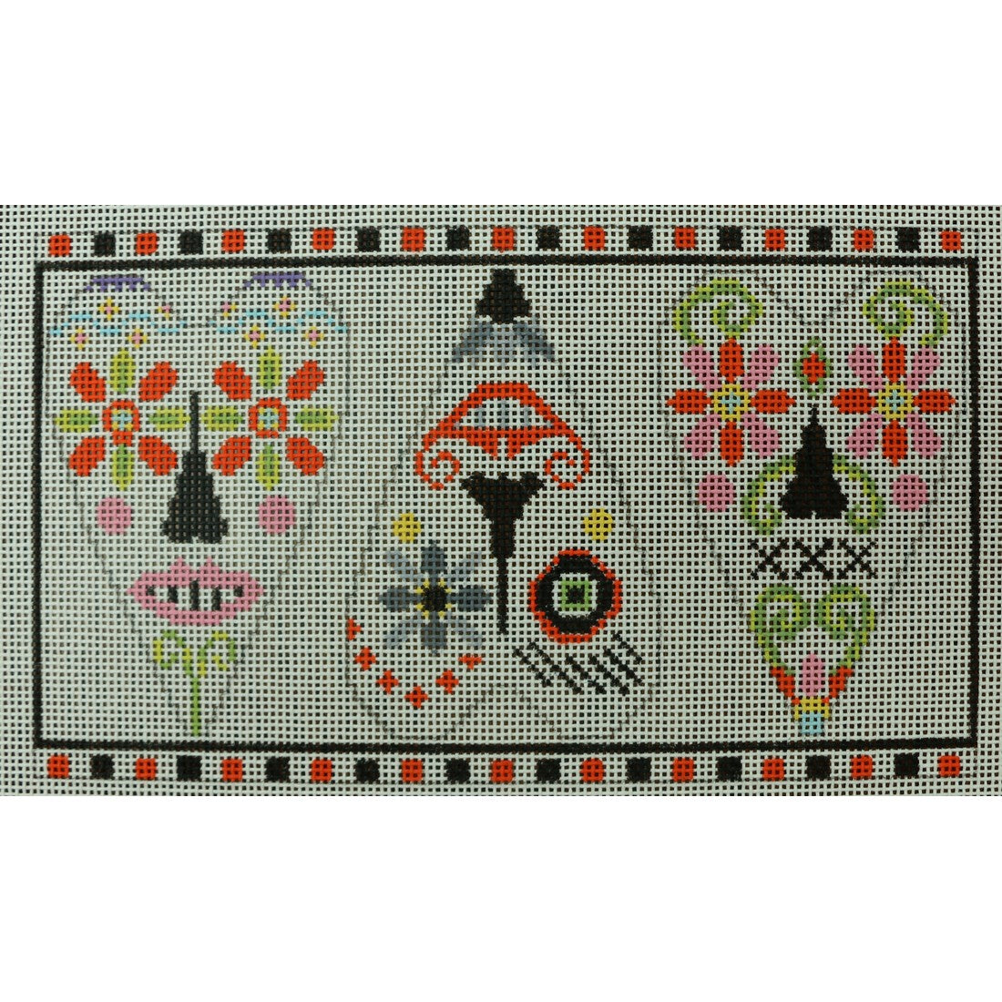 3 Sugar Skull Hearts