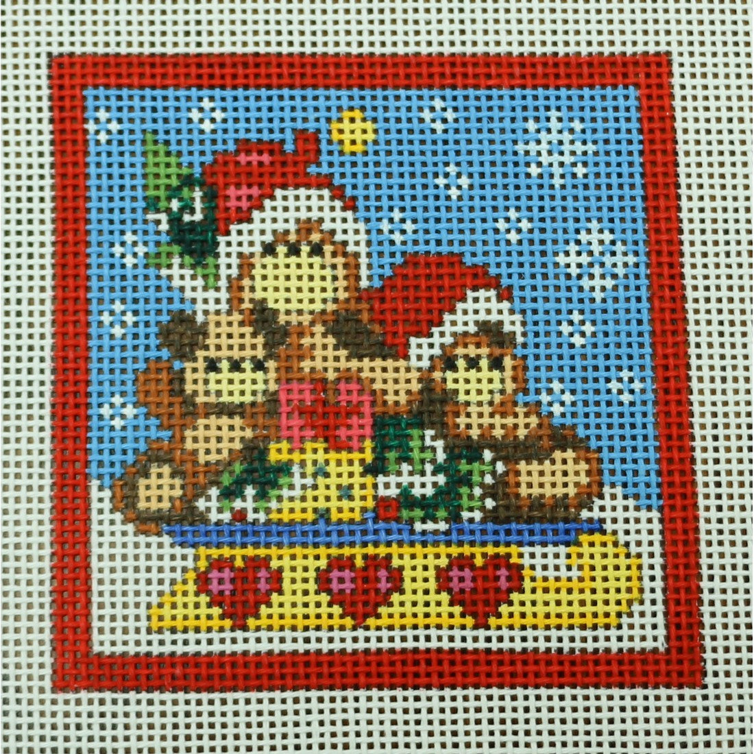 Bear Family Sledding