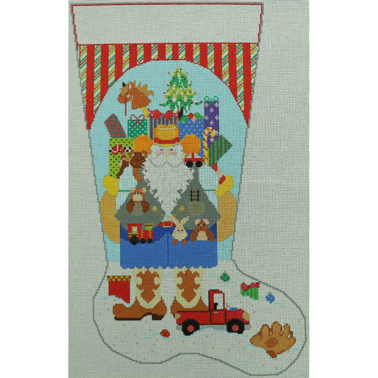 Cowboy Santa Stocking - Boy