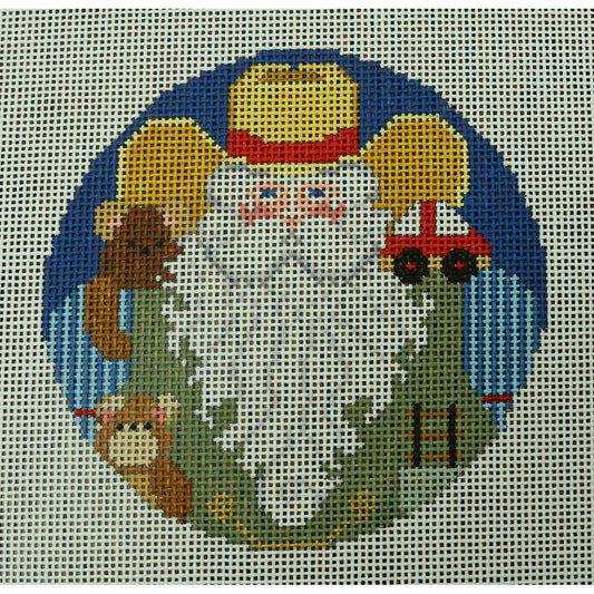 Cowboy Santa Round