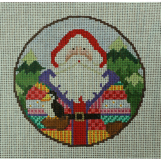 Santa with Puffin Round