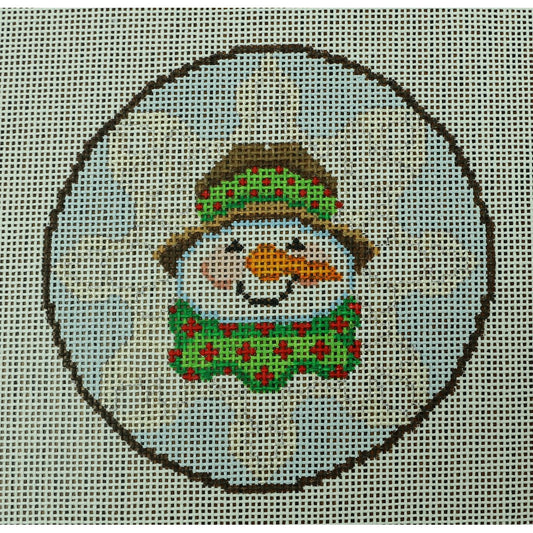 Snowman w/ Green/Red Scarf