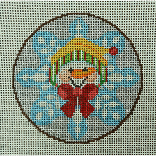 Snowman w/ Yellow Hat Striped