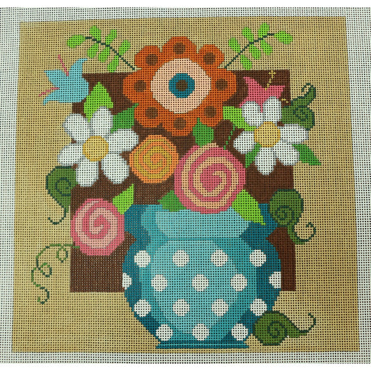 Flowers in a Vase, 13 mesh
