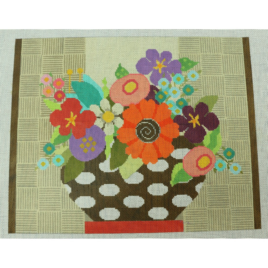 Flowers in Black/White Vase