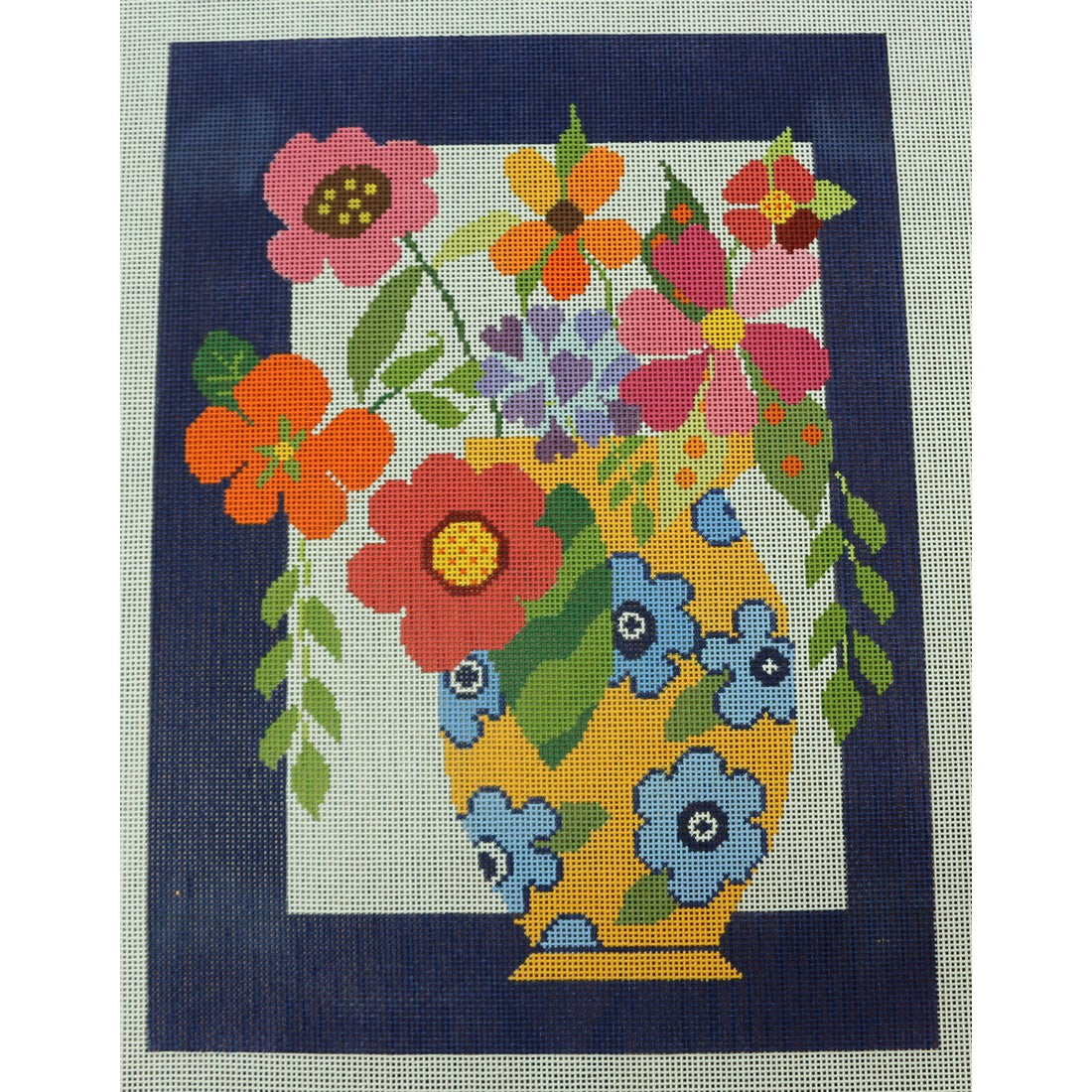 Flowers in Yellow Vase