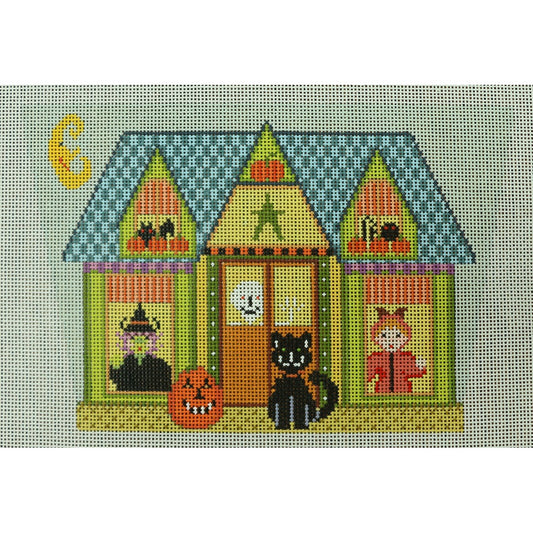 Halloween House Basket Front