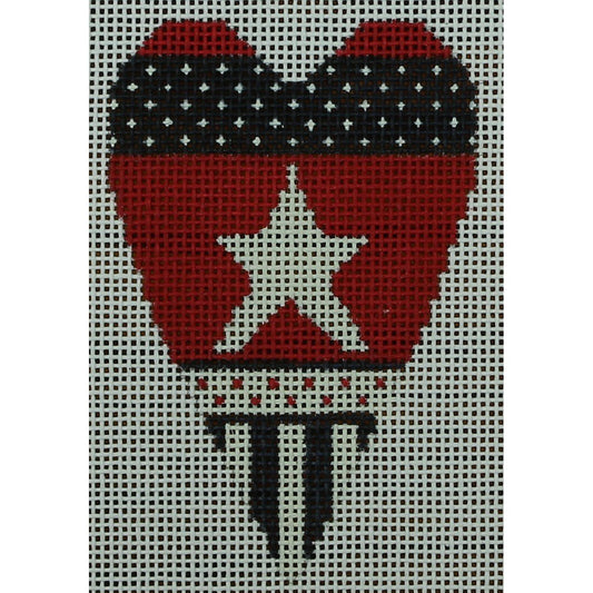 Star on Red Heart