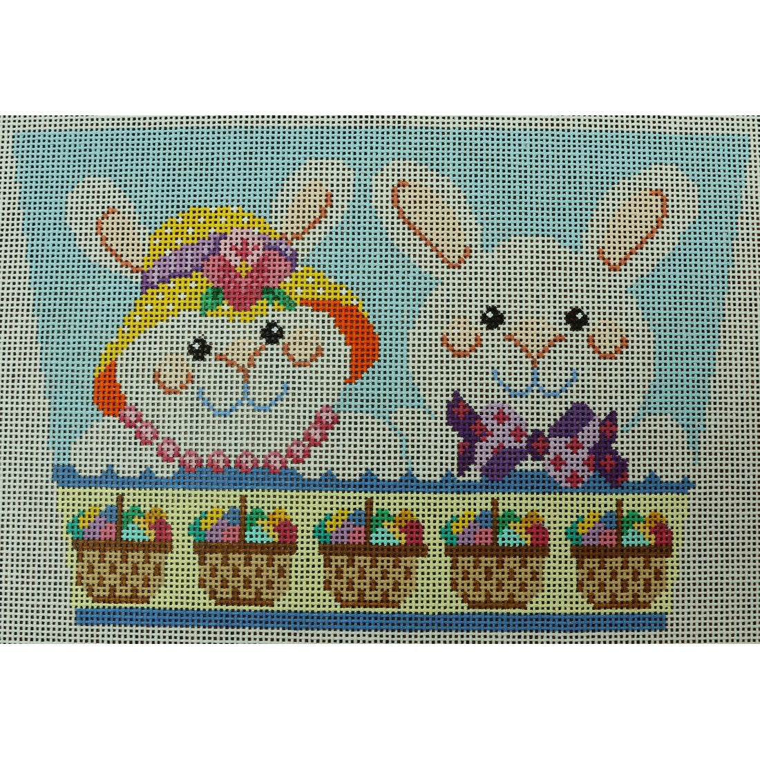 Bunny Pair Basket Front