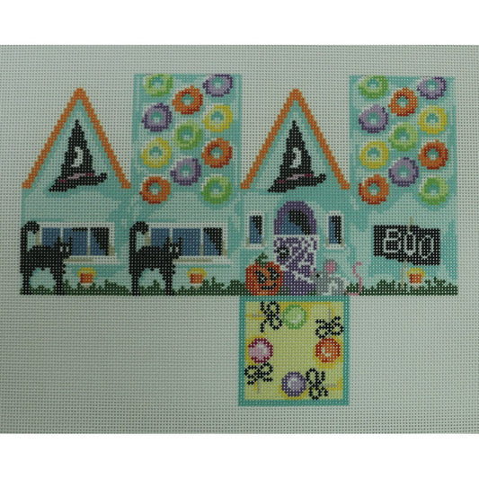 Halloween Cottage with Cats