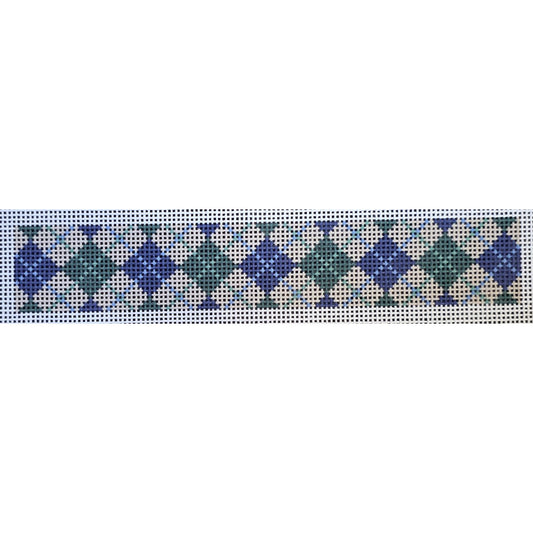 Khaki Argyle Key Fob