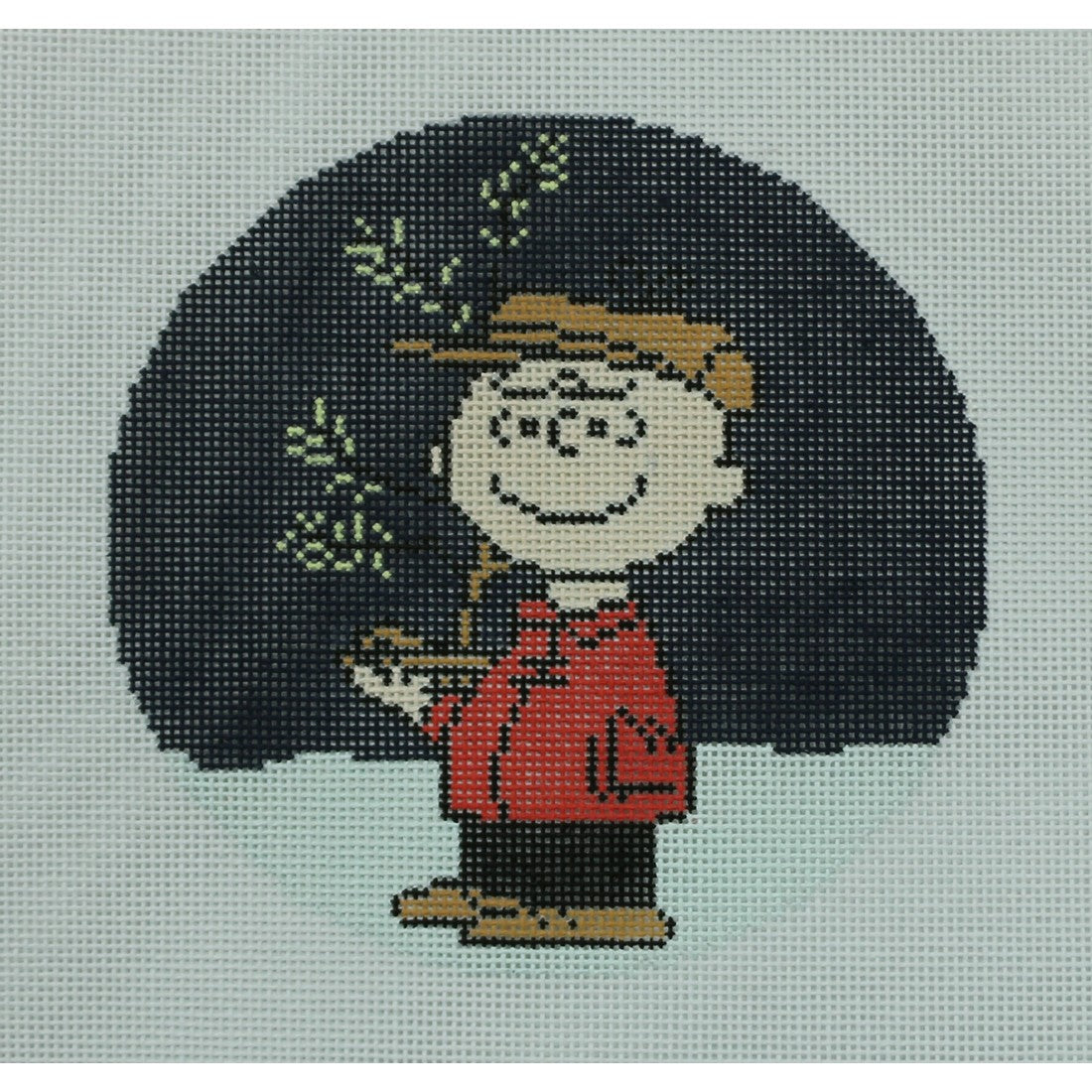 Charlie Brown Holding Tree