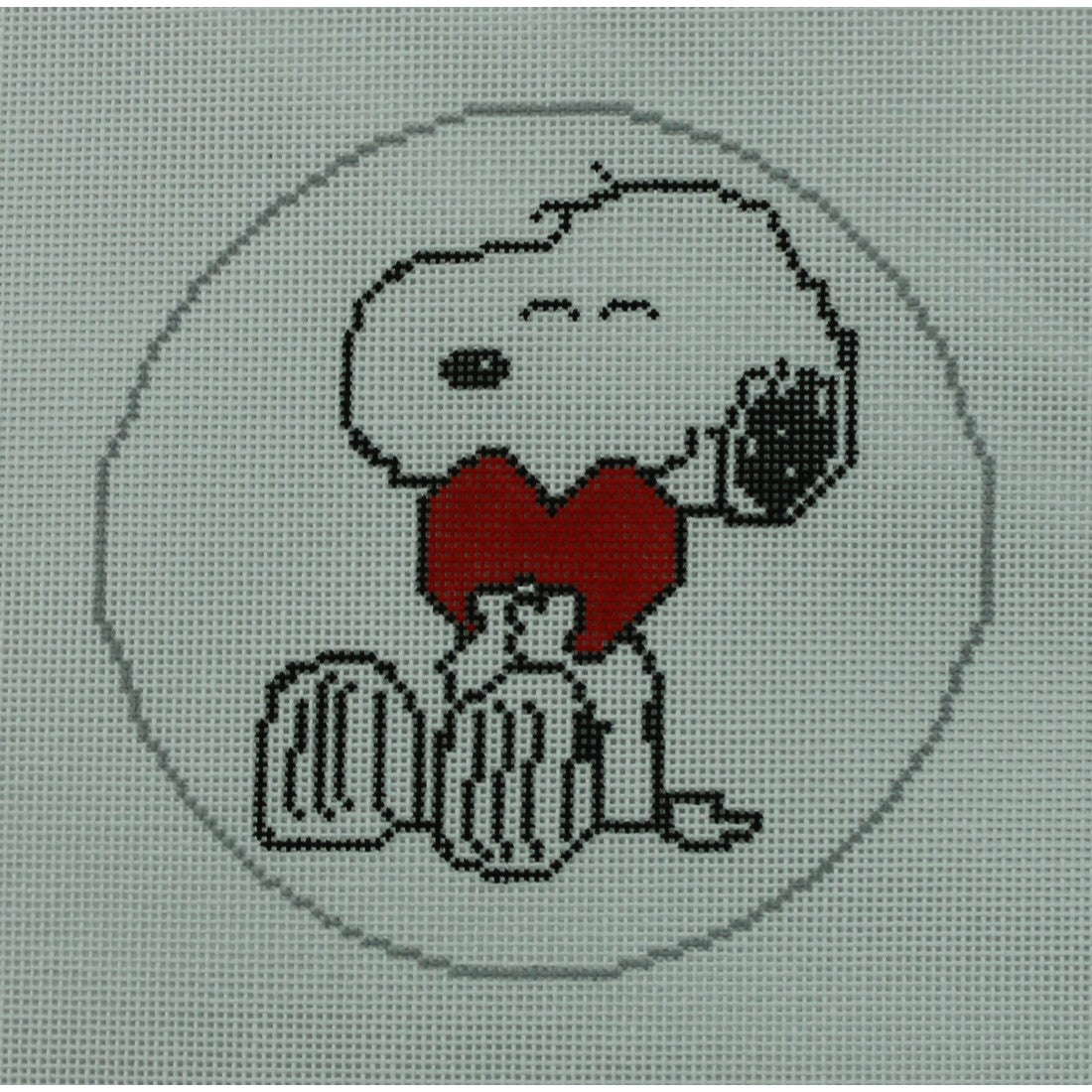 Snoopy Hugging Heart