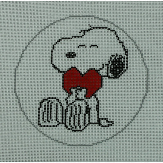 Snoopy Hugging Heart