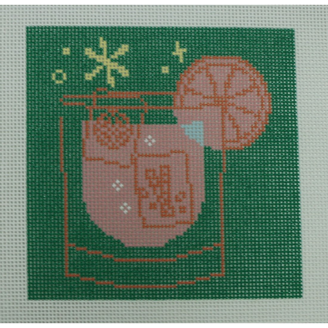Green Mahjong Cocktail Coaster