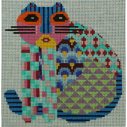 Colorful Cat, 18 mesh
