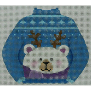 Polar Bear with Antlers Sweater
