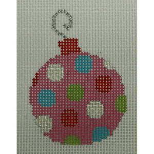 Pink Bauble with Dots