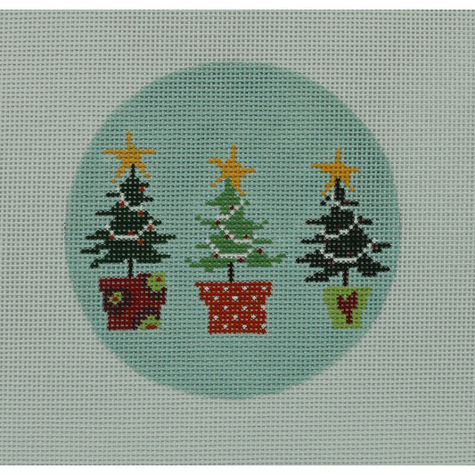 3 Christmas Trees A, 18 mesh