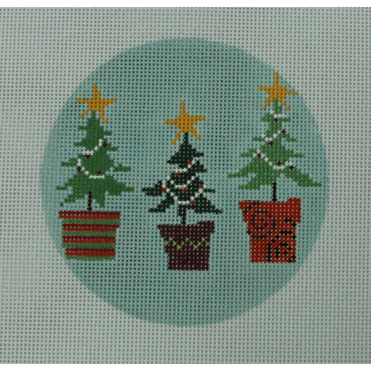 3 Christmas Trees B, 18 mesh