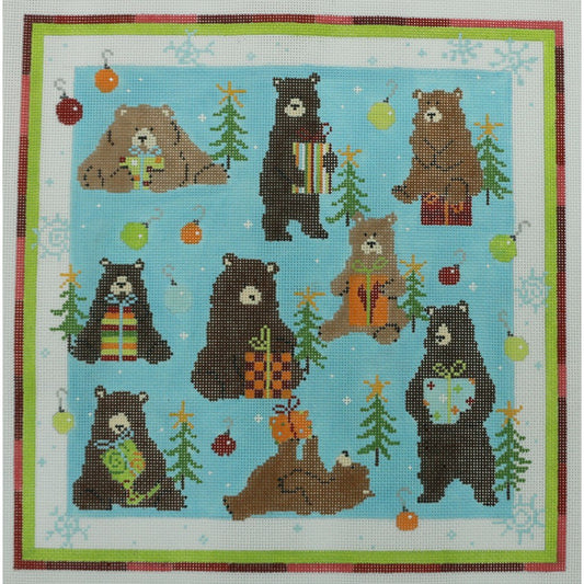 Christmas Bears, 18 mesh