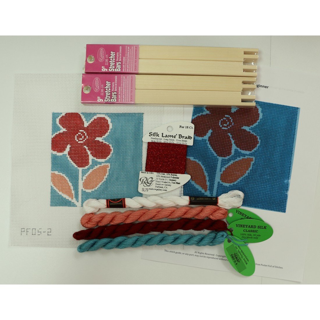 Red Floral Beginner Kit