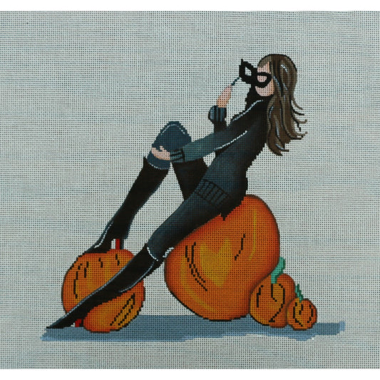 Lady with Pumpkins