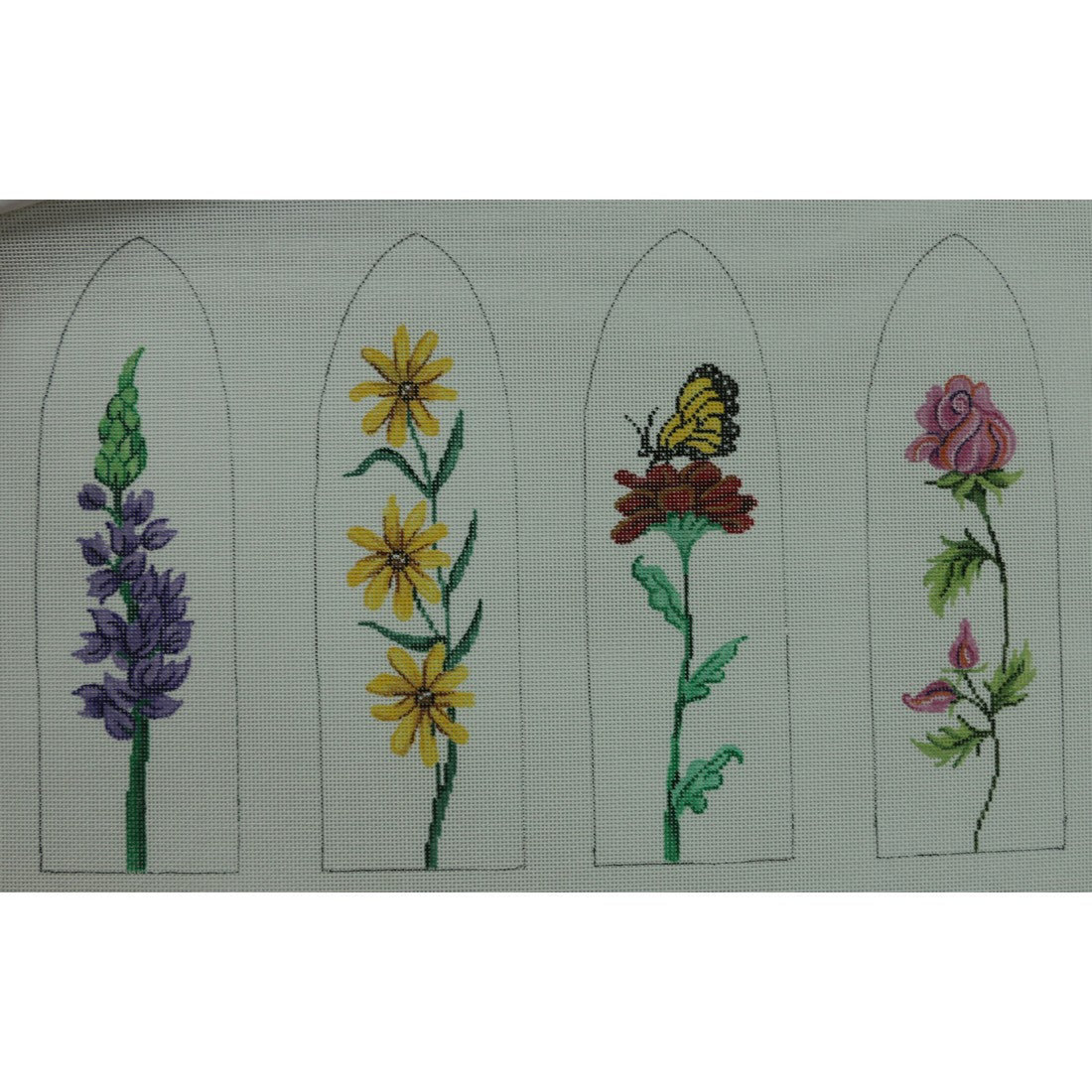 Floral on White Tulip Purse