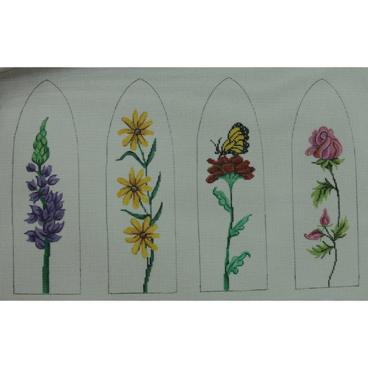 Floral on White Tulip Purse