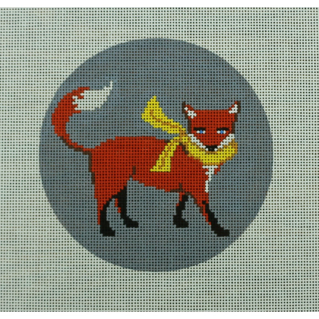 Standing Fox, Yellow Scarf