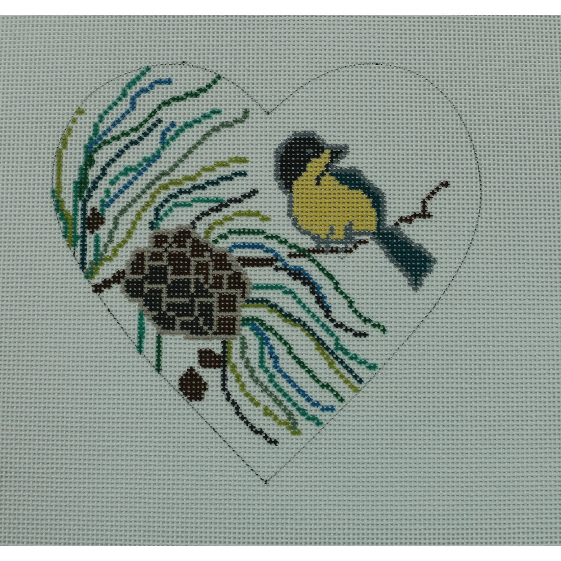 Bird/Pinecone Heart