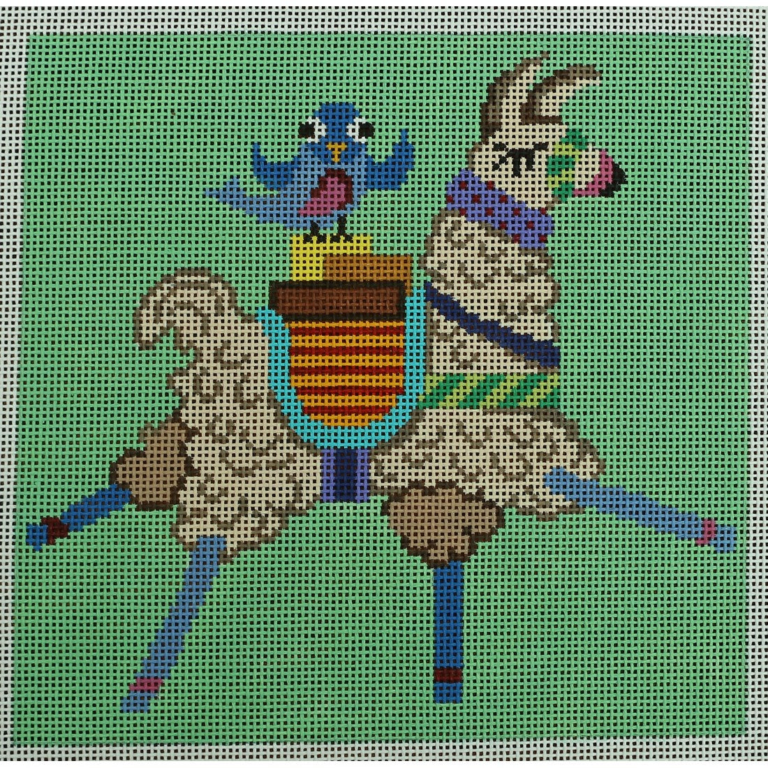 Llama & Blue Bird