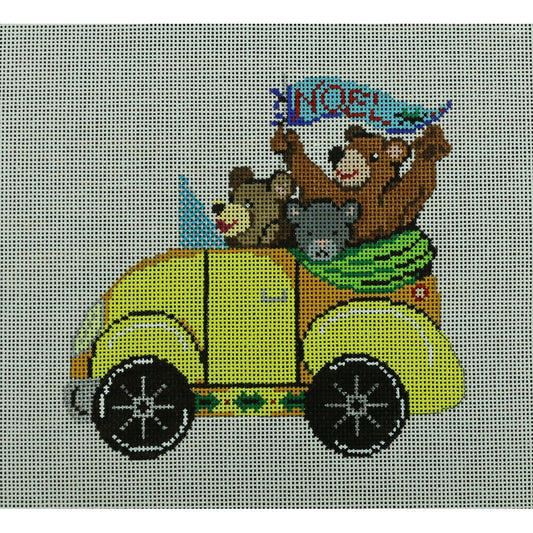 Yellow VW Bug, Bears