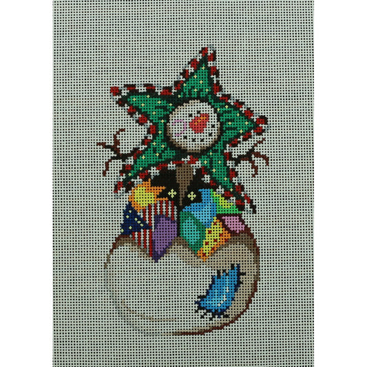 Snowman, Patchwork Vest