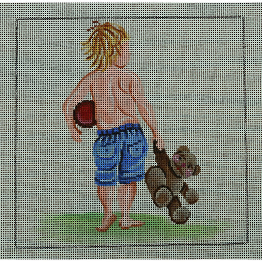 Little Boy Walking Away