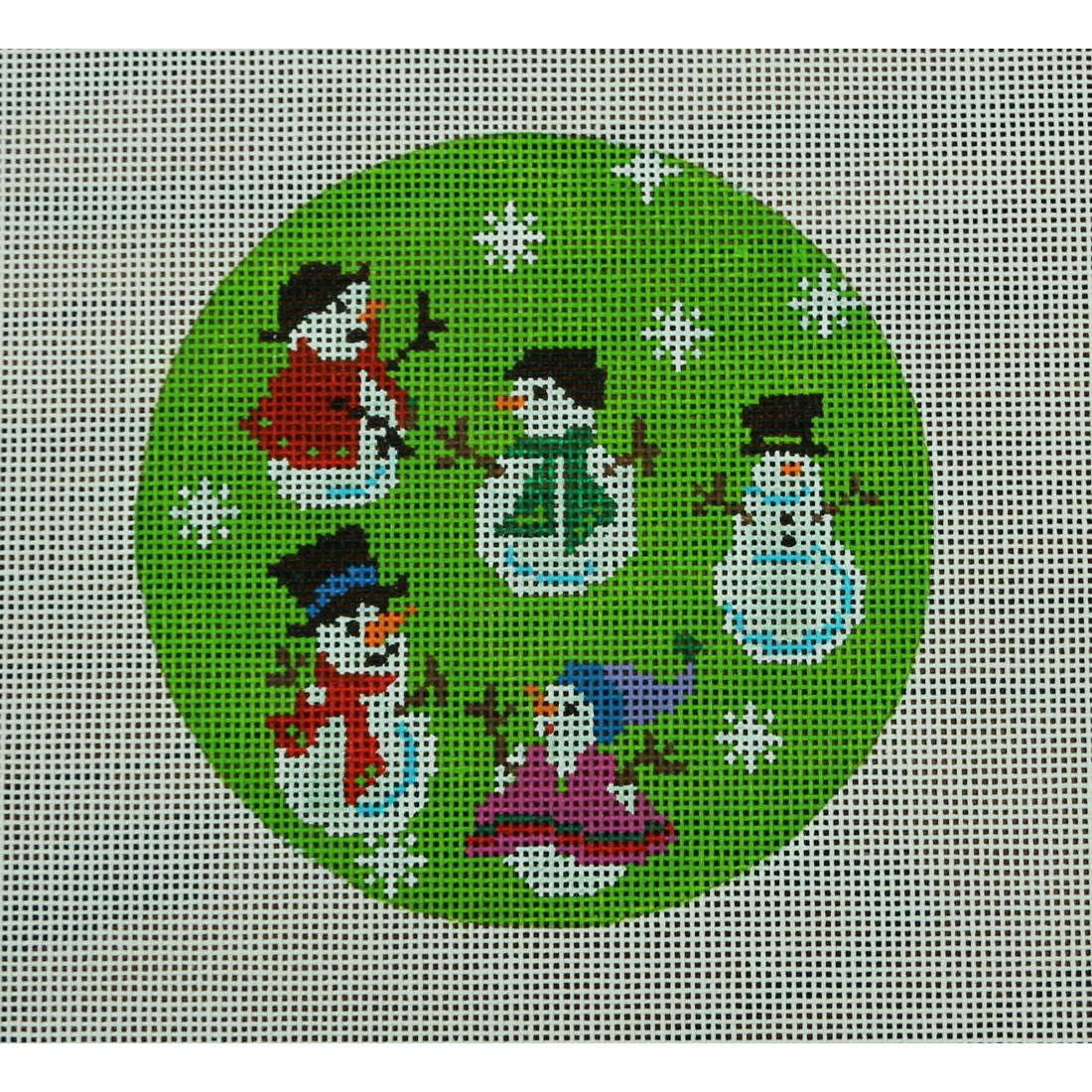 Snowmen on Lime