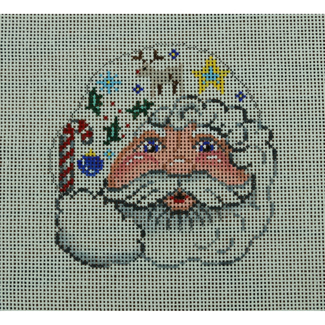 Santa Face, Candy Cane, Star, Deer