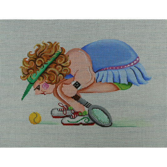 Lady Contemplating Tennis